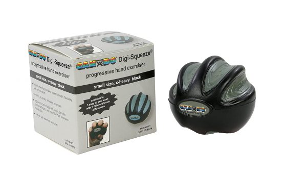 Hand exerciser - finger strengthener Cando® Digi-Squeeze, black (very strong)