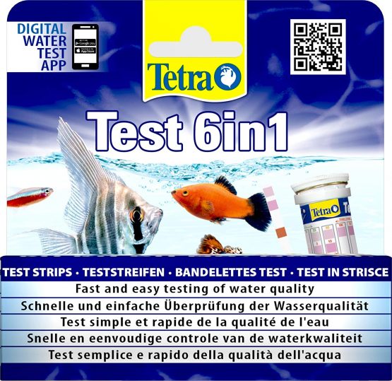 Tetra Test 6-in-1 Strips Aquarium to Test 6 Essential Water Quality Parameters in Less Than 60 Seconds, Pack of 25 - Image 2