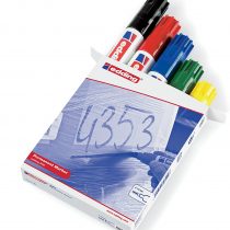edding 800 Permanent Marker - Multi-Coloured - 5 Pens - Chisel Tip 4-12 mm - for Bold Markings - Waterproof, Quick-Drying, Smear-Proof Pens - for Cardboard, Plastic, Wood, Metal, Glass and Fabric