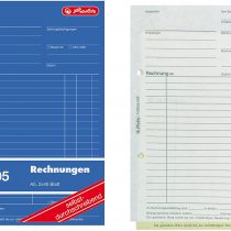 Herlitz 1932862 Accounts Book A5, 305 2 x 40 Sheets, Carbonless Copying, Pack of 4