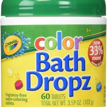 Crayola Color Bath Dropz 60 Tablets 3.59 Ounce Jar