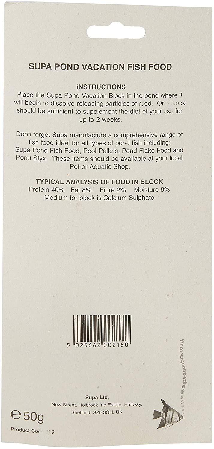 Supa Pond Vacation Block, 50 g (Pack of 1), White - Image 2