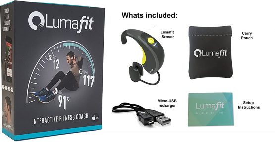 Lumafit Interactive Coach Wearable Fitness Technology System for iOS Devices - Black - Image 2
