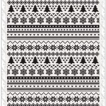 Docrafts Fairisle Pattern A4 Embossing Folder
