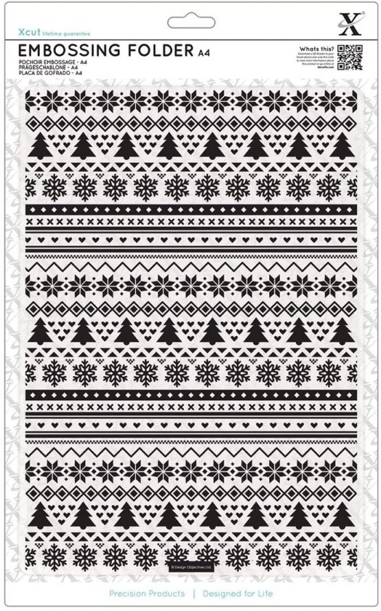 Docrafts Fairisle Pattern A4 Embossing Folder