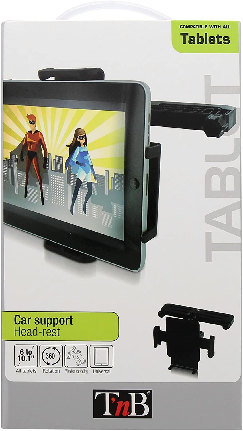 T'nB TABHOLD1 Universal Holder for Tablet Devices 6 to 10 Inches, black - Image 2