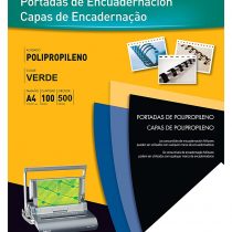 Fellowes 5477901 - Polypropylene Covers for Binding, A4, Green