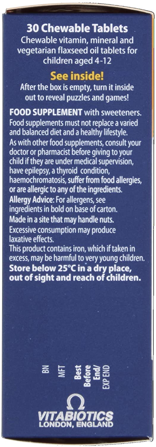 Vitabiotics Wellkid Multi-Vitamin Smart Chewable - 30 Tablets, New, 30 count (Pack of 1) - Image 4