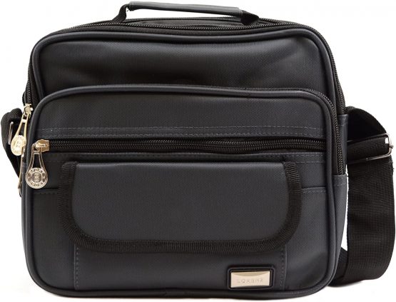 Mens/Ladies Smooth Canvas Style Work/Travel 'Small Messenger' Cross Body Bag