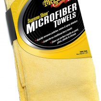 Meguiar's X2010EU Supreme Shine Microfibre Car Cleaning Towel (1 Pack), Yellow