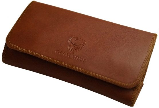 GERMANUS Tobacco Pouch from Artleather, Leather Free - Made in EU - Pocket Fuscus
