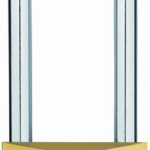 ABUS 12016 63mm Long Shackle Brass Padlock with 6404 Alike Keyed