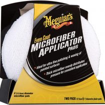 Meguiar's X3080EU Even Coat 5 Inch Microfibre Applicator Pads (2 Pack) for Hand Applying Compounds, Polishes and Leather Cleaners