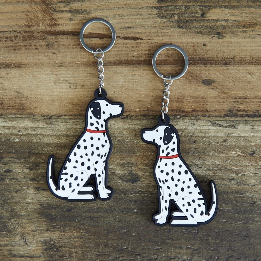 Sweet William Dalmatian Keyring, White - Image 2