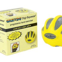 Hand exerciser - finger strengthener Cando Digi-Squeeze, yellow (very light)