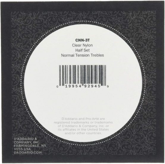 D'Addario CNN-3T Pro-Arte Clear Nylon Treble String Set - Image 2
