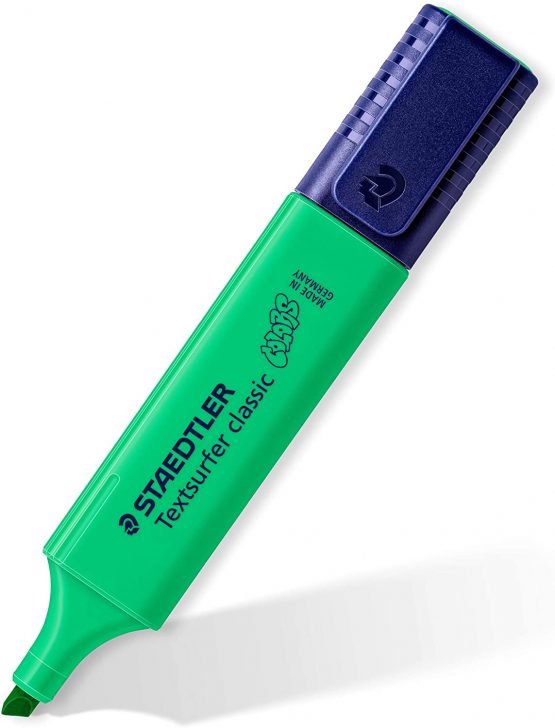 STAEDTLER Textsurfer Classic Highlighter in Excel Colour Green - Box of 10