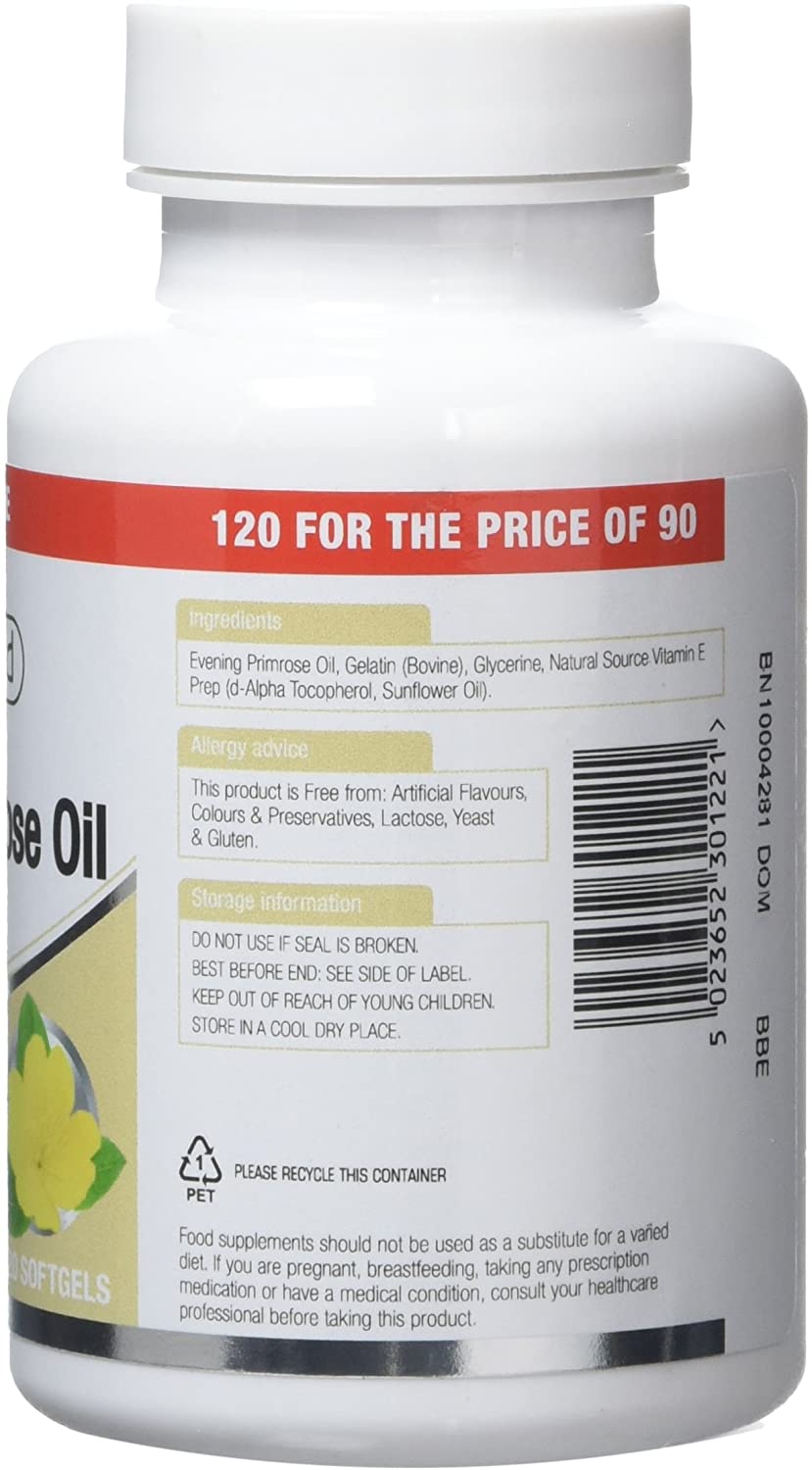Natures Aid Evening Primrose Oil 500mg, Cold Pressed Omega-6 GLA, Supports Hormonal Balance - Image 2