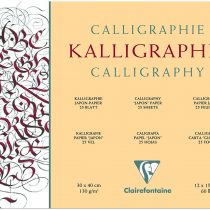Clairefontaine Calligraphy Pad, 130 g, 30 x 40 cm, 25 Sheets