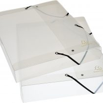 Exacompta Crystal PP Filing Box, A4, 25 mm spine, A4 - Clear