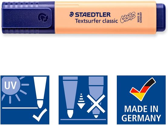 STAEDTLER Textsurfer classic highlighters wallet of 6 Pastel Colours - Image 4