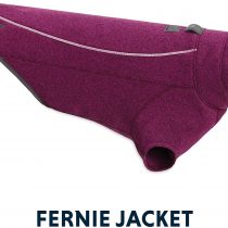 Ruffwear Knit Fleece Dog Jacket, Windproof, Very Large Breeds, Size: X-Large, Larkspur Purple, Fernie, 0590-580L1