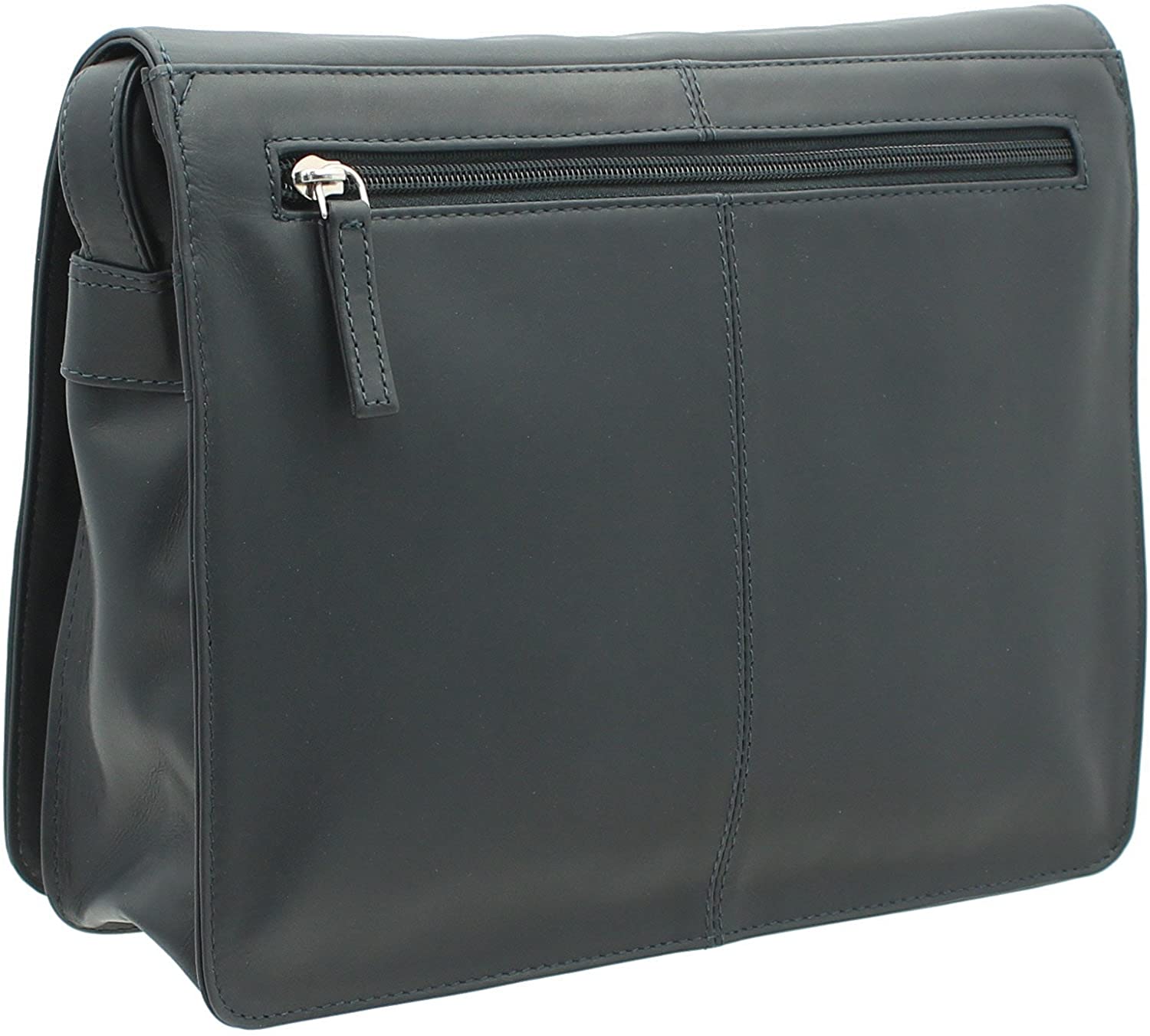 VISCONTI Leather Organiser Bag 754 Navy - Image 2
