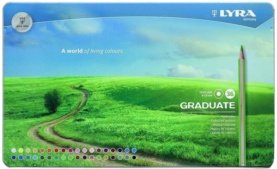 LYRA GRADUATE COL PENCILS 36 METAL BOX Multicoloured 30.5 x 19 x 1.6 cm 2871360