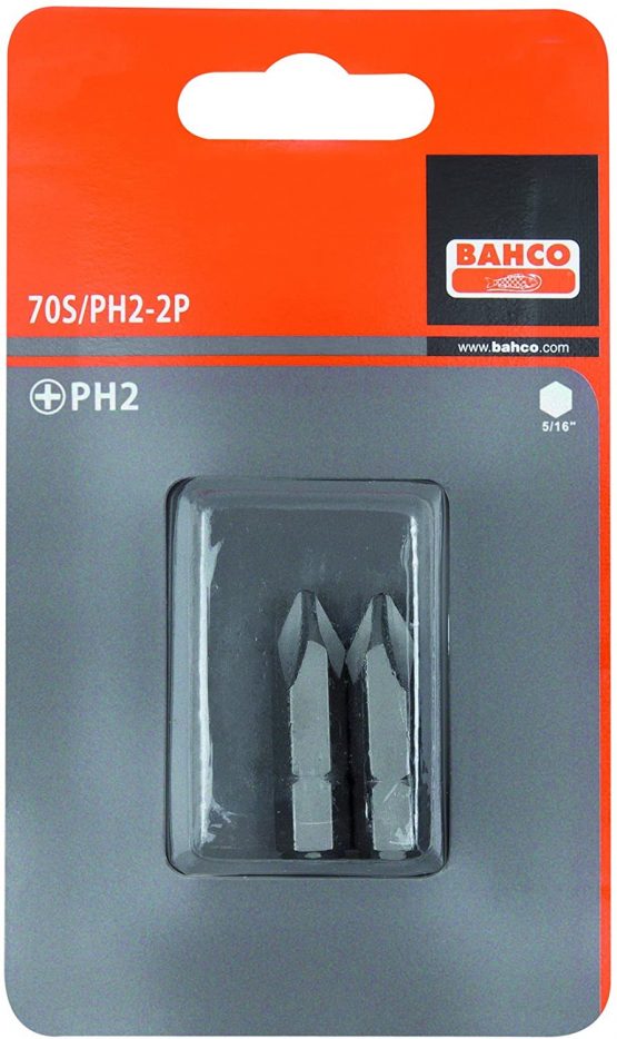 BAHCO BH70S/PH1-2P 2XBITS PH 1 32 MM 5/16