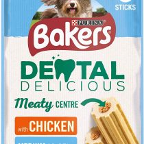 Bakers Dental Delicious Medium Dog Chews Chicken 200g - Case of 6 (1.2kg)