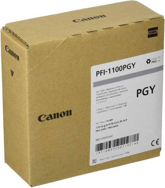 CANON PFI-1100 Ink Photo Grey Standard Capacity 160 ml Pack of 1 iPF Pro2000/4000