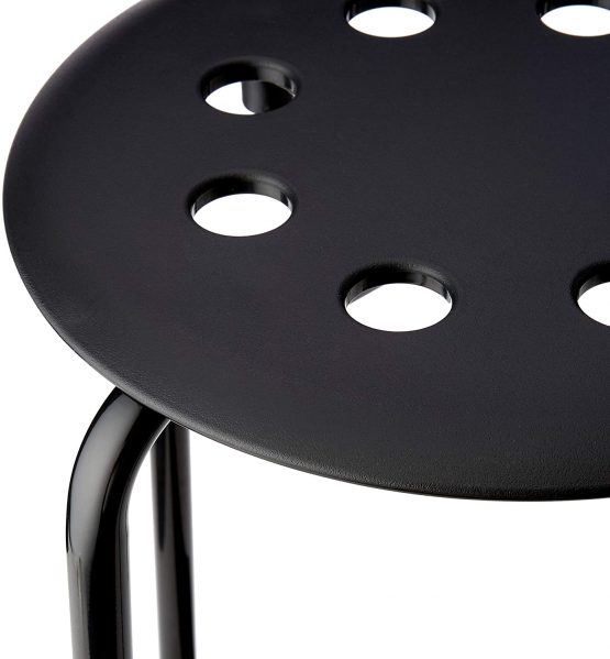 IKEA MARIUS 101.356.59 Stacking Stool 45cm Seat Height Steel (Black) - Image 2