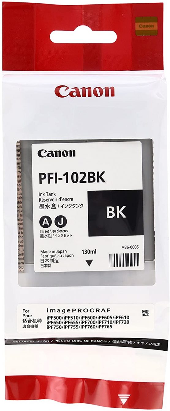 Canon LUCIA PFI-102 BK - Ink tank - 1 x pigmented black