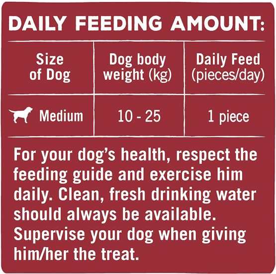 Bakers Dental Delicious Medium Dog Chews Chicken 200g - Case of 6 (1.2kg) - Image 4