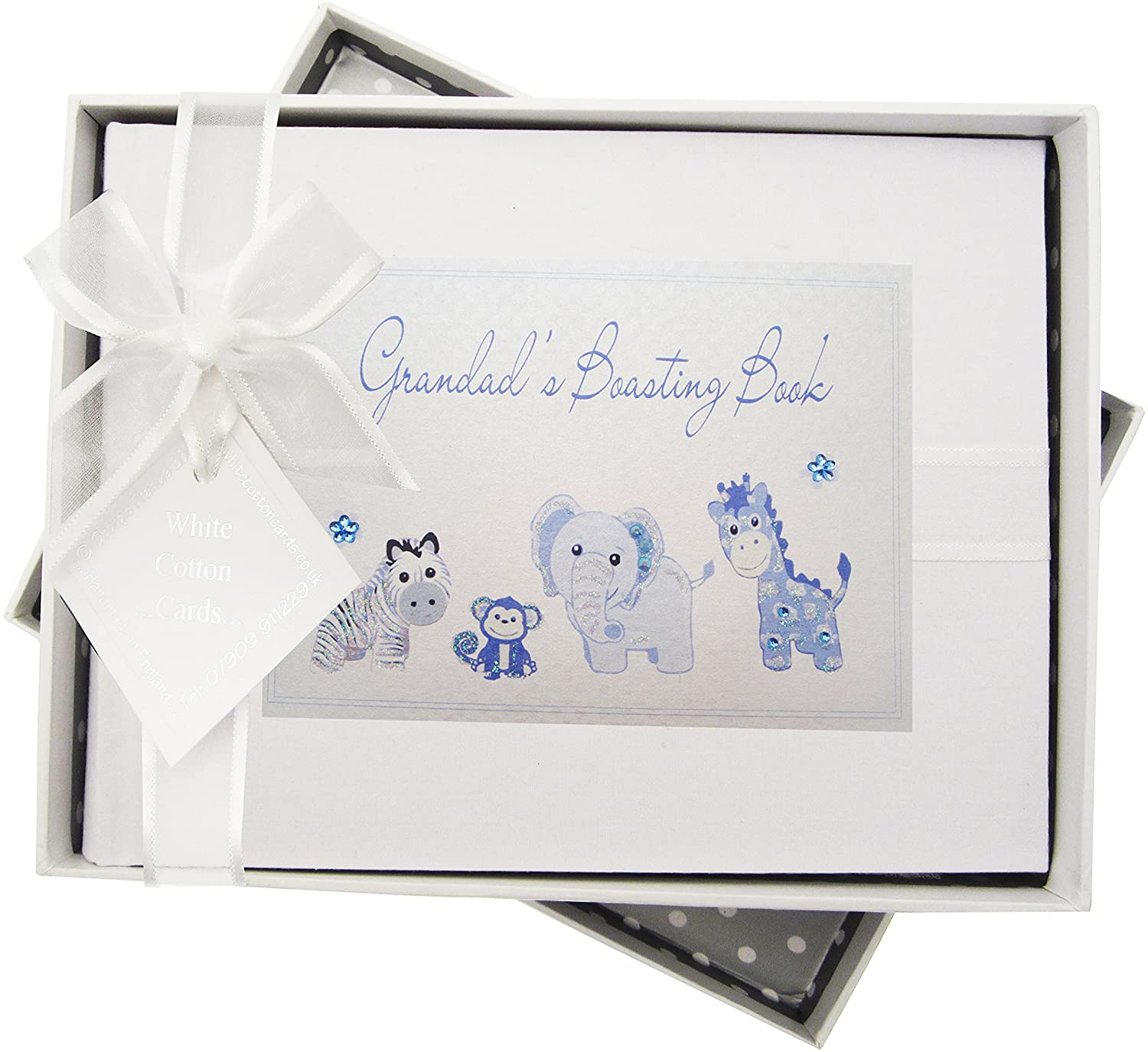 Nana's Boasting Book Rosa Álbum Fotos Bebé White Cotton Cards - Nana's Boasting Book, Rosa, 32 Fotos 6x4 Cm álbum Para Abuela Diseño Animales