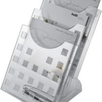 Helit H6102702 A4 Desktop 3 Pocket Literature Holder