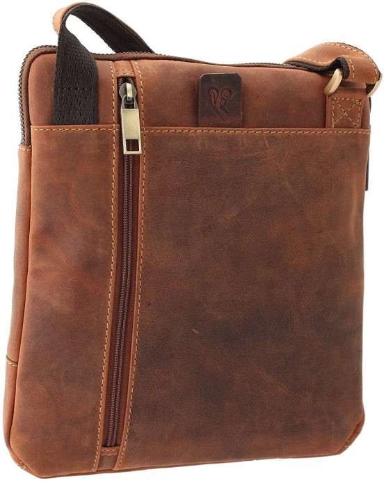 Visconti ROY Oiled Leather Tablet/iPad Cross Body Messenger Bag 15056 - Image 3