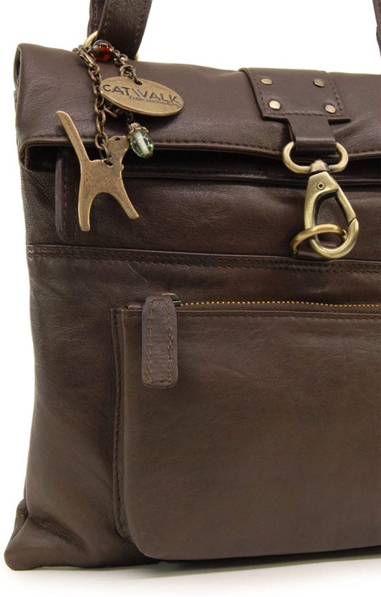 Catwalk Collection Handbags - Ladies Leather Cross Body Bag - Adjustable Shoulder Strap - DISPATCH - Image 4