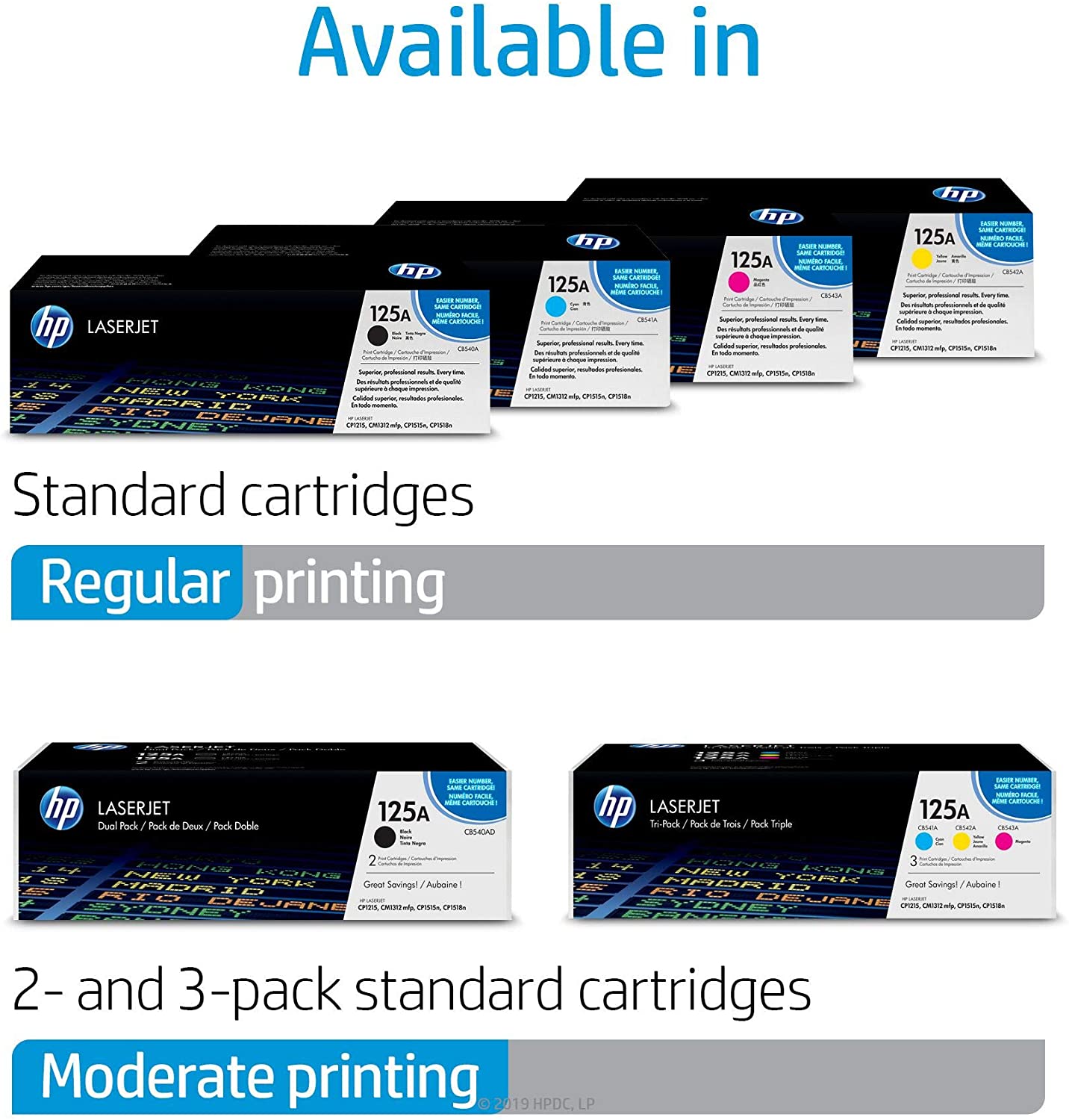 HP CB543A 125A Original LaserJet Toner Cartridge, Magenta, Single Pack, Standard - Image 2