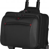 Wenger 600661 POTOMAC 17 Inch 2-Piece Business Wheeled Laptop Briefcase, Padded laptop compartment with Matching 15.4 Inch Laptop Case in Black {23 Litre}
