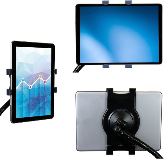 StarTech Gooseneck Tablet Holder - Bendable Tablet Arm - Desk Mount Tablet Stand - For Most 7" to 11" Tablets - Detachable Holder - Image 3