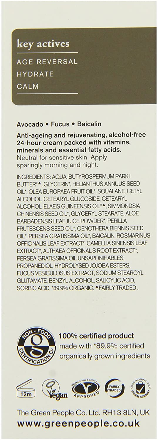 Green People Scent Free 24 Hour Cream - Day & Night Face Cream for Sensitive Skin - Firming - Vegan & Natural, 50ml - Image 3