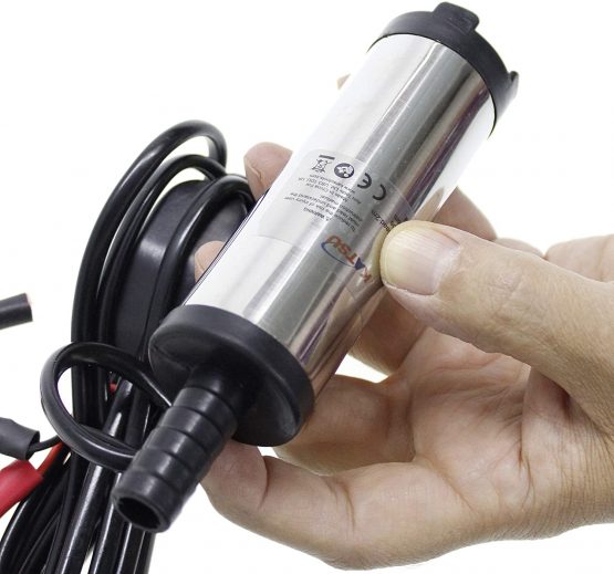 KATSU 482106 12V Submersible Pump Diesel Fuel Water Oil Transfer Car Truck Camping Stainless Steel - Image 3
