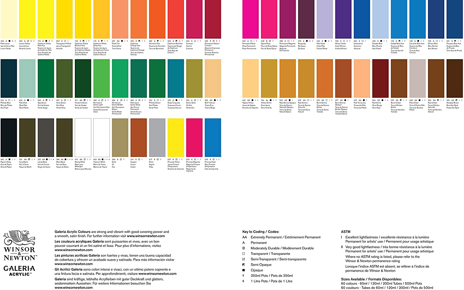SG Education GAL 2120120 Full Range of Galeria Acrylic, 60 mL Tube, Cad Yell Med Hue, 60 ml (Pack of 1) - Image 3