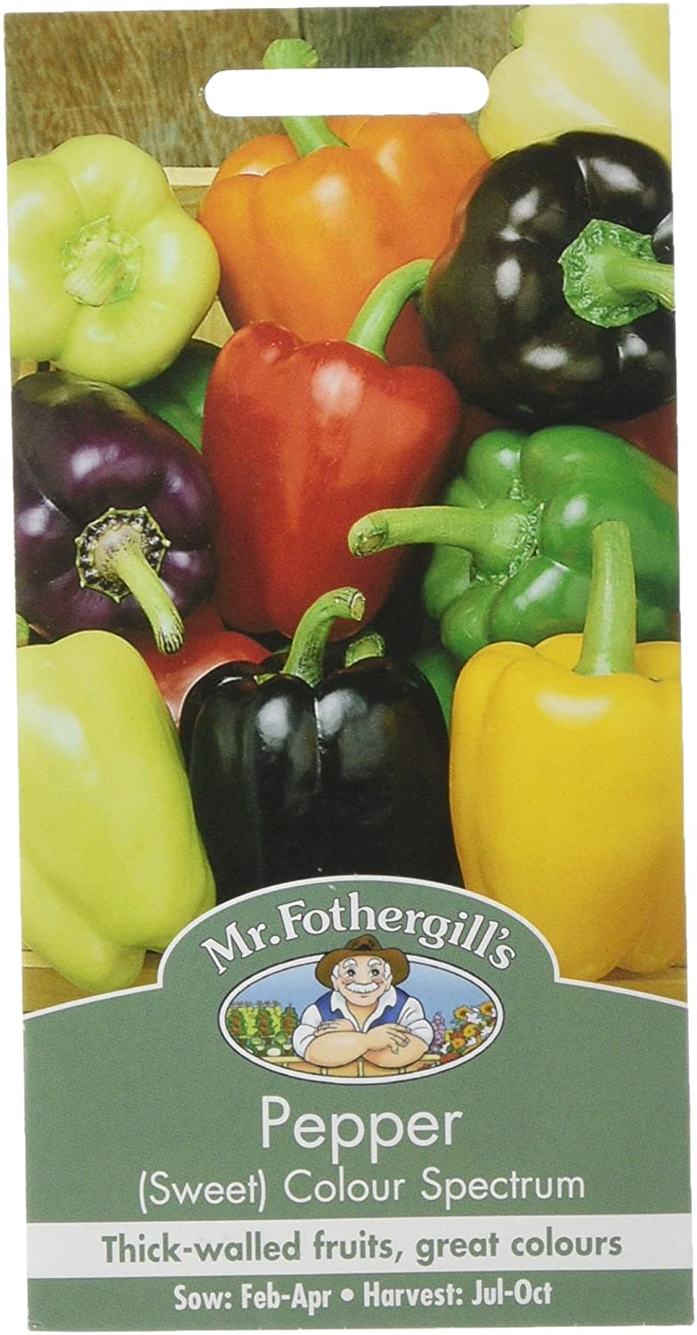 Mr Fothergill's 21007 Vegetable Seeds, Pepper (Sweet) Colour Spectrum, Mixed