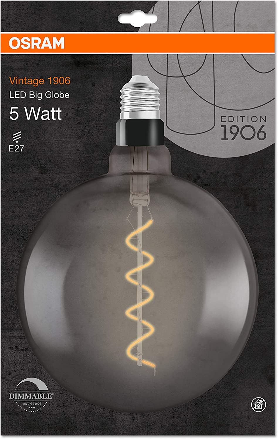 OSRAM LED Vintage Edition 1906, Smoke Coloured Glass, Nicht zutreffend, Warm White - Image 2