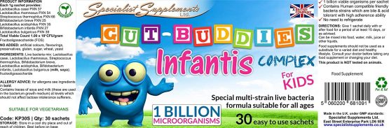Specialist Supplements Gut Buddies Infantis Complex for Kids 30 Sachets - Image 2