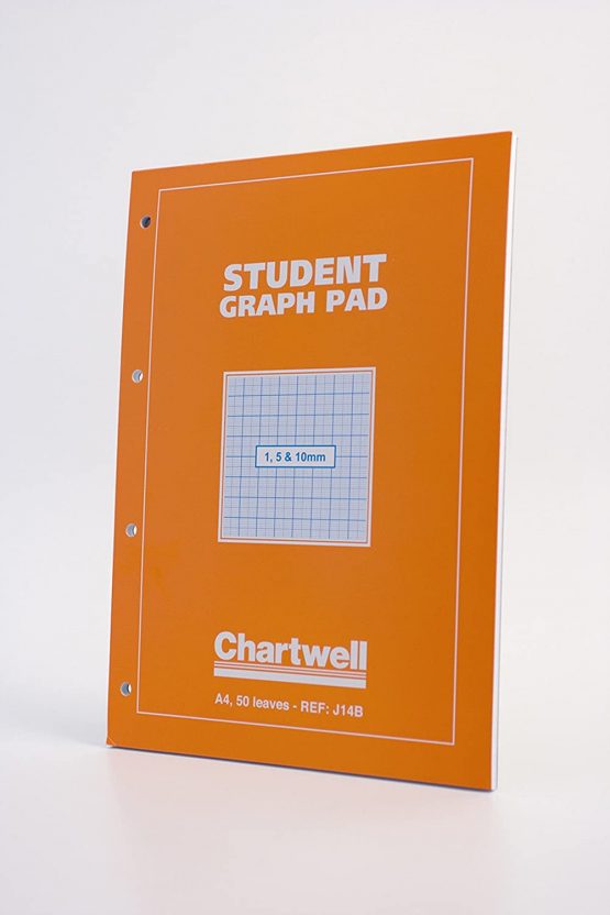 Clairefontaine ‘Chartwell’ Graph Pad, 1, 5 & 10 mm, A4, 50 Sheets ...