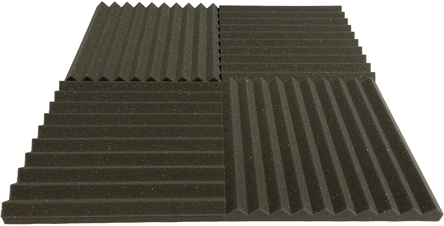 Advanced Acoustics Premium Wedge Acoustic Treatment Studio Foam Tile Pack - 24 Tiles, 381mm x 381mm Each, 3.34m² Coverage