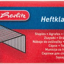 Herlitz No. 10 Staples, 2X Galvanised 1000 Pieces On Card No. 24/6